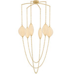 Positano Chandelier - Vintage Brass / Clear Cloud Seeded