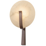 Thira Wall Sconce - Bronze Leaf / Alabaster