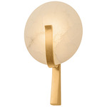 Thira Wall Sconce - Vintage Gold Leaf / Alabaster
