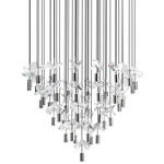 Comareira Color-Select Multi Light Pendant - Black Chrome / Clear