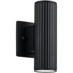 Portillo Outdoor Dual Wall Light - Black