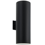 Ascoli Outdoor Wall Light - Black / Clear