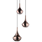 Almoster Multi-Light Pendant - Copper / Frosted