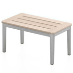 Navy Lounge Outdoor Side Table - Accoya / Hand Brushed