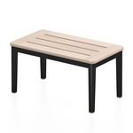 Navy Lounge Outdoor Side Table - Accoya / Black