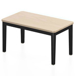 Navy Lounge Side Table - Black / Ash