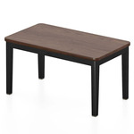 Navy Lounge Side Table - Black / Walnut
