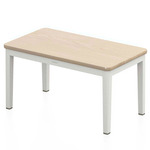 Navy Lounge Side Table - Ash / White Grey