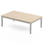 Navy Lounge Rectangle Coffee Table - Ash / Hand Brushed