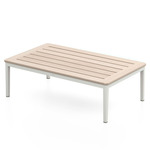 Navy Lounge Outdoor Large Coffee Table - Accoya / White Grey