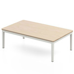 Navy Lounge Rectangle Coffee Table - Ash / White Grey