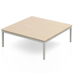 Navy Lounge Square Coffee Table - Ash / White Grey