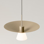 Belt Pendant w/ Shade - Champagne
