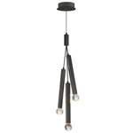 Allumettes Multi-Light Pendant - Black / Crystal