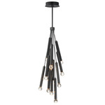 Allumettes Multi-Light Pendant - Black / Crystal