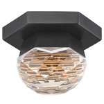 Allumettes Ceiling Light - Black / Crystal