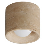 Cava Semi Flush Ceiling Light - Travertine