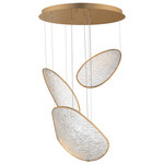Moonscapes Multi-Light Pendant - Brushed Champagne / Clear