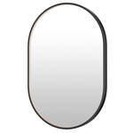 Elisse Oval LED Mirror - Black / Mirror
