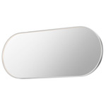 Elisse Linear Oval LED Mirror - Satin Nickel / Mirror