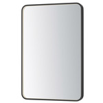Elisse Rectangular LED Mirror - Black / Mirror