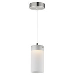 Highball Pendant - Satin Nickel / Translucent Frost