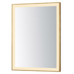 Framed Color-Selectable LED Mirror - Gold / Mirror