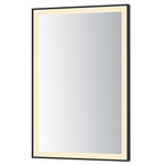 Framed Color-Selectable LED Mirror - Black / Mirror