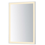 Framed Color-Selectable LED Mirror - Satin Nickel / Mirror