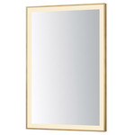 Framed Color-Selectable LED Mirror - Gold / Mirror