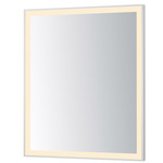 Framed Color-Selectable LED Mirror - Satin Nickel / Mirror