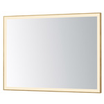 Framed Color-Selectable LED Mirror - Gold / Mirror
