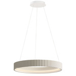 Souffle Ring Pendant - Chalk White