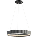 Souffle Ring Pendant - Gray