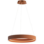 Souffle Ring Pendant - Terracotta