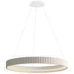 Souffle Ring Pendant - Chalk White