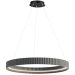 Souffle Ring Pendant - Gray