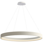 Souffle Ring Pendant - Chalk White