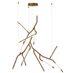 Scion Chandelier - Weathered Brass / Frost