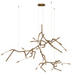 Scion Chandelier - Weathered Brass / Frost