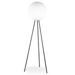 Prima Signora Floor Lamp - Chrome / White