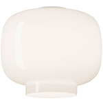 Chouchin 3 Ceiling Light - White / White 