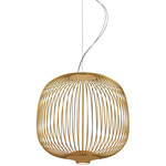 Spokes 2 Pendant - Matte Gold