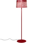 Twiggy Grid Lettura Outdoor Floor Lamp - Crimson