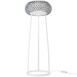 Caboche Plus Floor Lamp - Transparent / White 