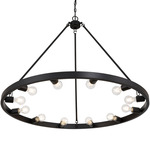 Castile Chandelier - Matte Black