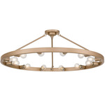 Castile Semi Flush Ceiling Light - French Gold
