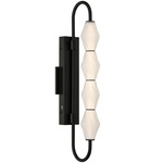 Geode Color-Select Outdoor Wall Light - Matte Black / Clear Fluted