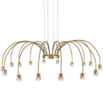Vario Color-Select Chandelier - Titanium Gold / Crystal
