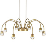 Vario Color-Select Chandelier - Titanium Gold / Crystal